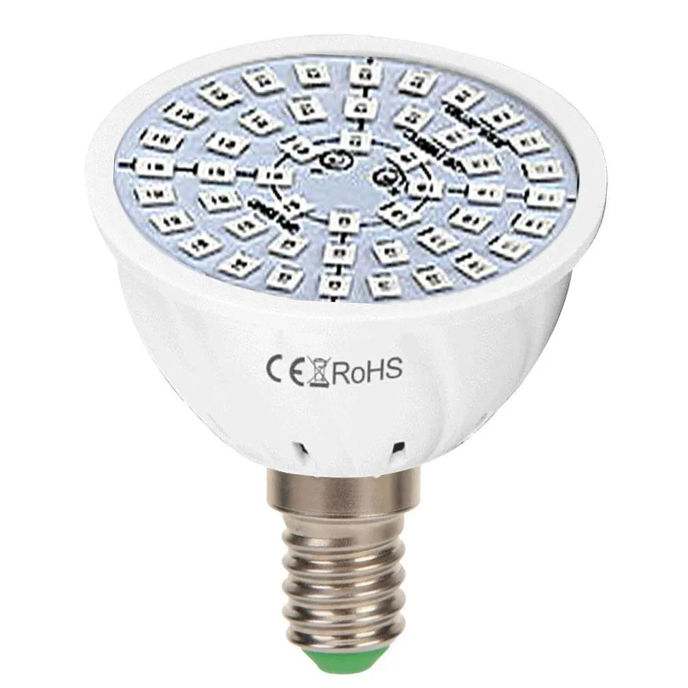 White LED plant growth fill light with 80 beads for indoor potted plants