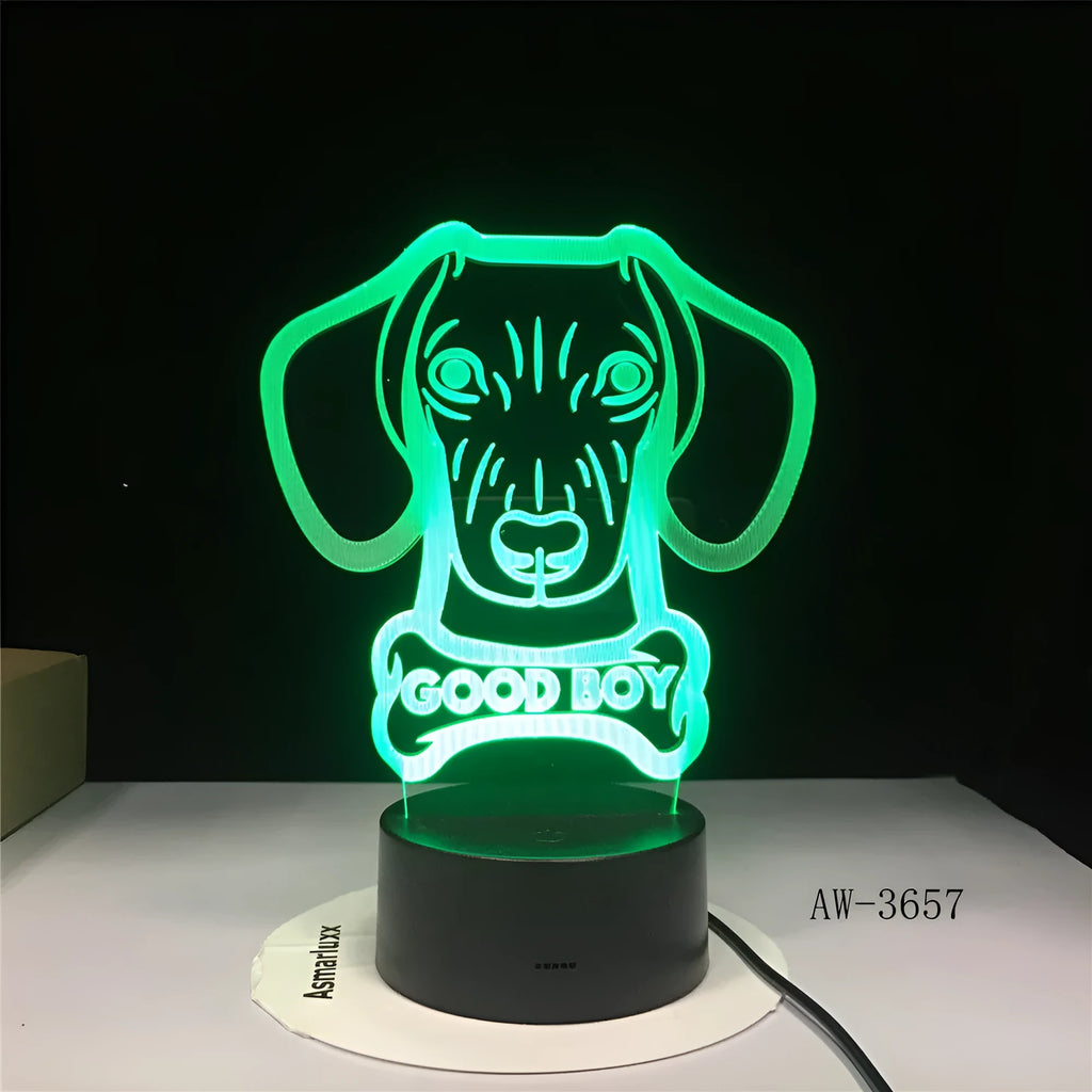 Remote control gradient colour LED table lamp with acrylic shade on an ABS base.