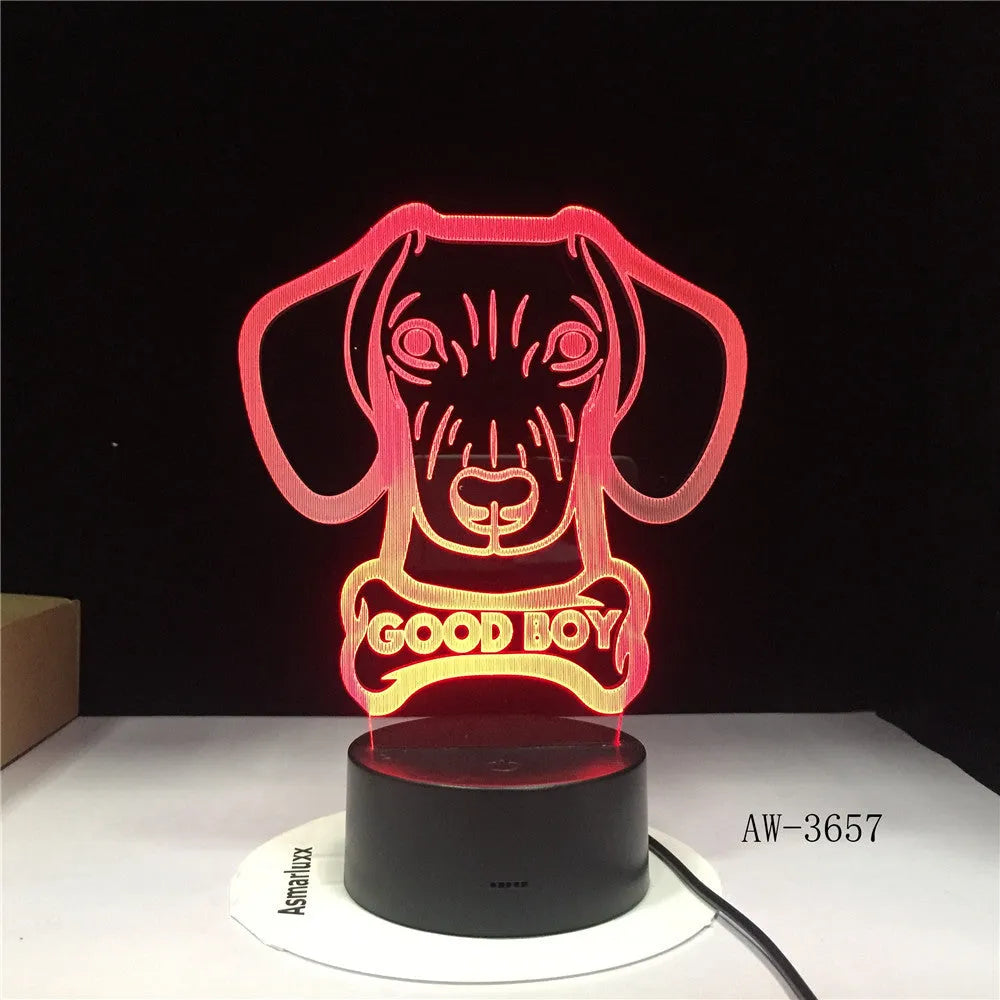 Remote control gradient colour LED table lamp with acrylic shade on an ABS base.