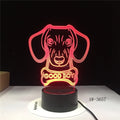Remote control gradient colour LED table lamp with acrylic shade on an ABS base.