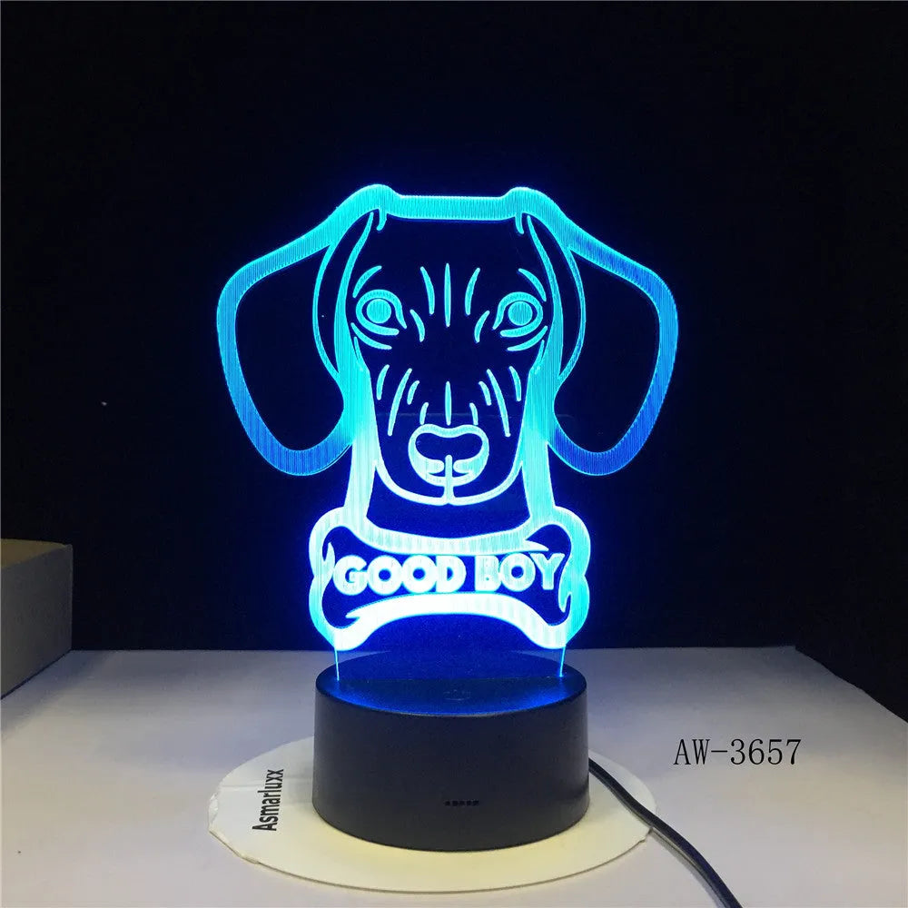 Remote control gradient colour LED table lamp with acrylic shade on an ABS base.