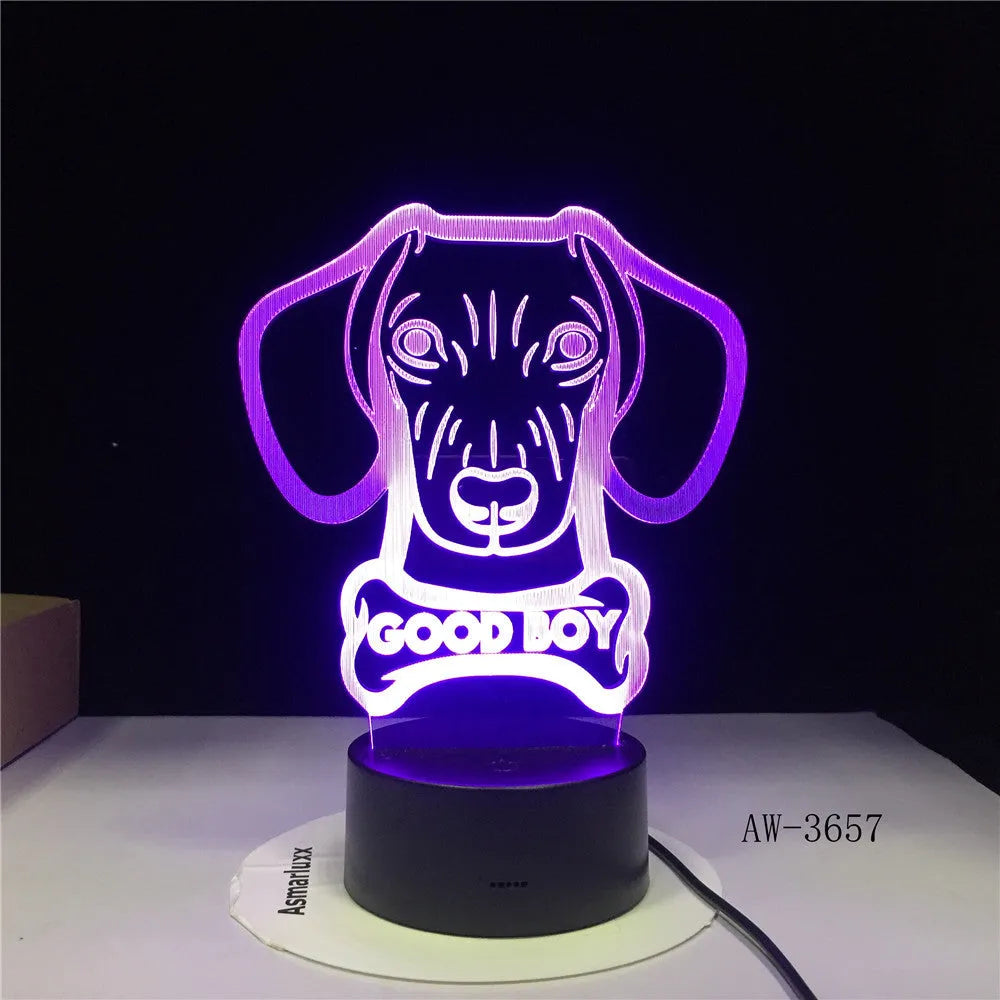 Remote control gradient colour LED table lamp with acrylic shade on an ABS base.