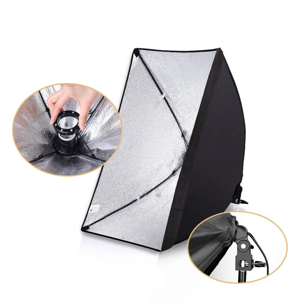 50x70cm photography soft light cloth on 2 metre stand with packing bag