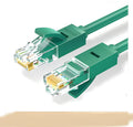Green UGREEN Cat 6 Ethernet cable with RJ45 connectors showing 1m or 2m length option