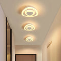Surface-mounted acrylic ceiling lamp with remote control, 200mm diameter, five light modes, available in six style options