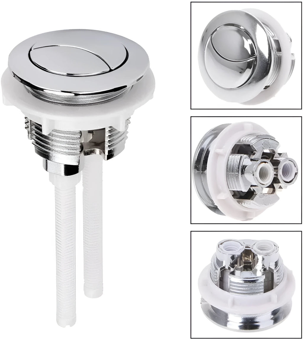 38mm round double toilet flush button replacement set for one-piece toilets