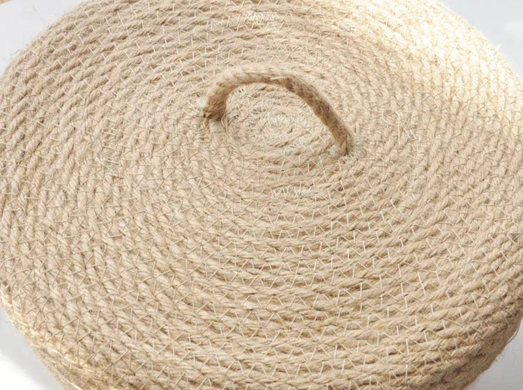 Japanese style linen storage basket with dustproof cover in three sizes for underwear organisation