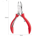 Stainless steel nail clippers with dead skin scissors and coloured ABS handles