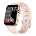 D06 colour screen Bluetooth smart watch with black liquid silicone strap on a wrist.