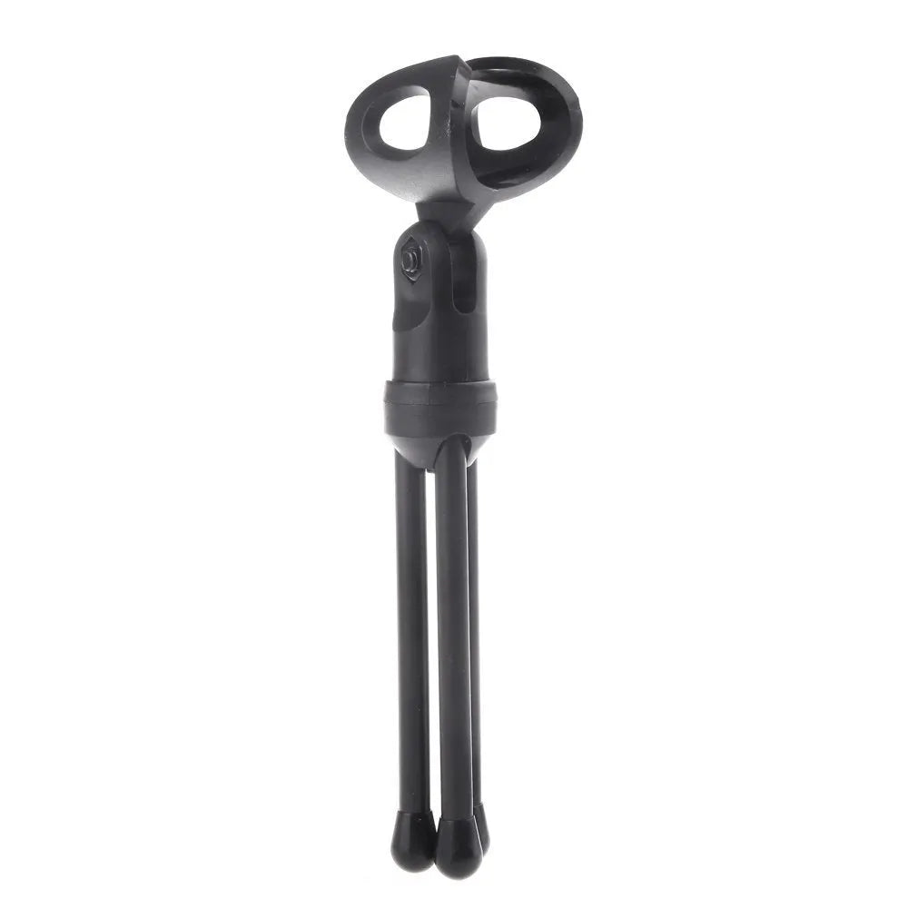 Black wired PC microphone with clip holder and 1.85m cable for chatting singing karaoke