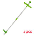 Aluminium and plastic manual garden weeding tool measuring 50cm in length.