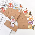 Fun Dream butterfly paper bookmark with Japanese Korean cute design, 13.5 cm by 5.5 cm.
