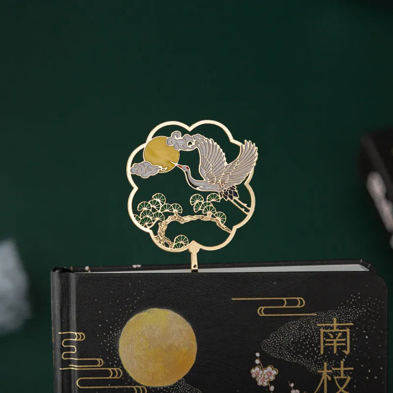 Chinese style feather pen set showing metal nib sheaths, coloured feather pens, and Jianhegui notebook