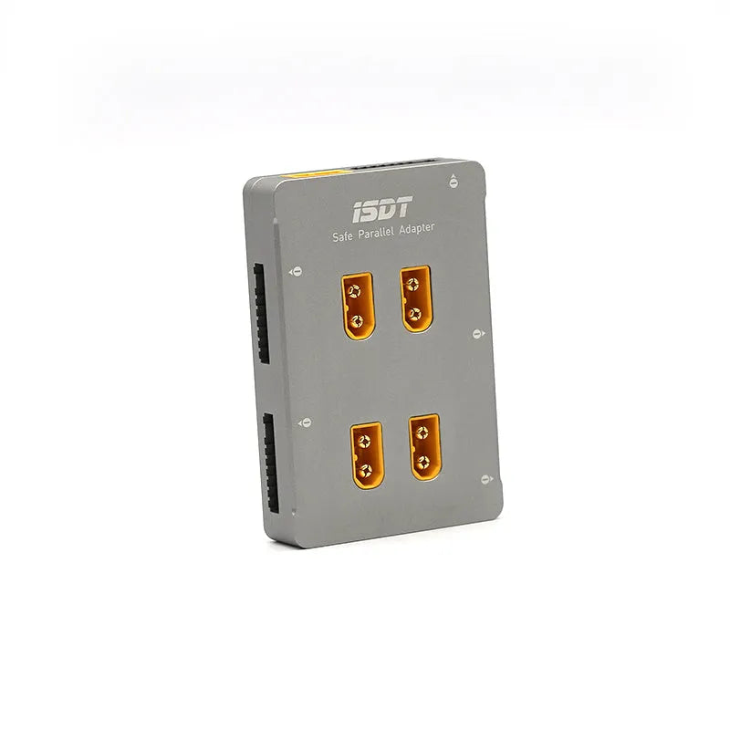 Grey Astor parallel charging board for drone batteries with colour-coded ports