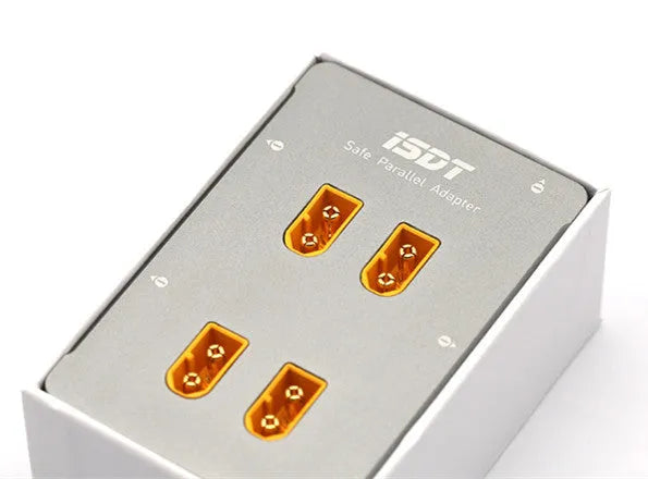 Grey Astor parallel charging board for drone batteries with colour-coded ports