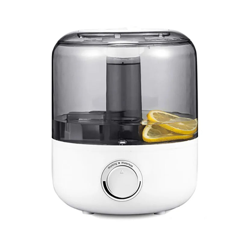 White or black mechanical control humidifier with 3L tank for quiet bedroom use