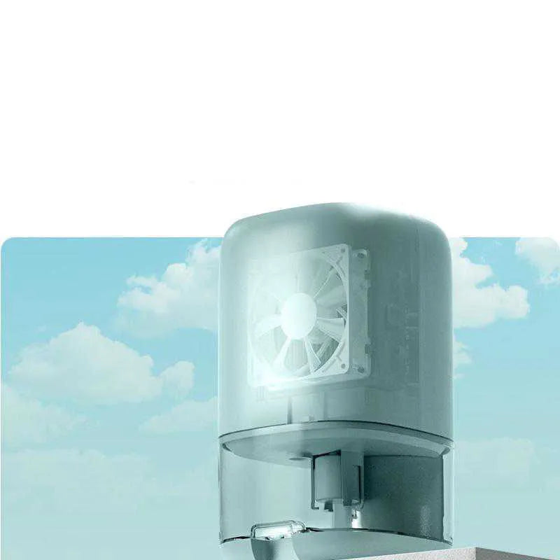 Portable mini dehumidifier in blue, green, or white colours with 0.7 litre water tank