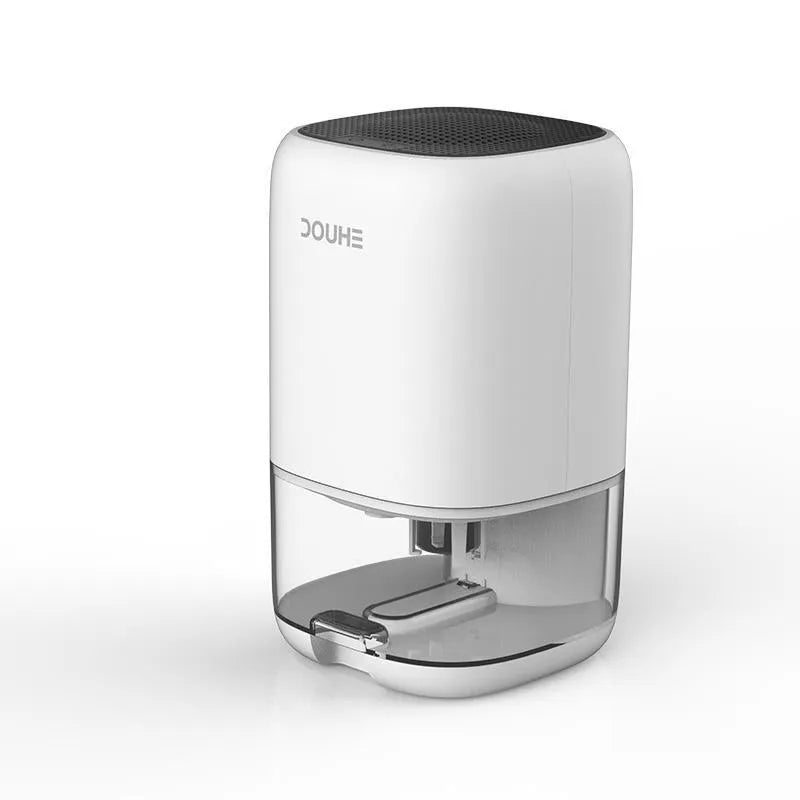 Portable mini dehumidifier in blue, green, or white colours with 0.7 litre water tank