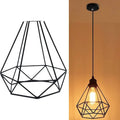 Black iron LED chandelier with modern design for living room ceiling mounting