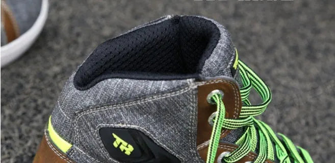Black motorcycle riding shoes with casual short boot design showing anti-fall protection features
