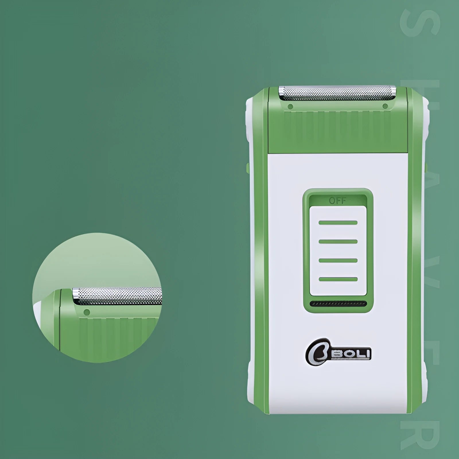 Reciprocating double-layer net electric shaver with ABS shell and corded AC power