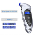 Kuiying high-precision digital tyre pressure gauge with backlit LCD display in black colour