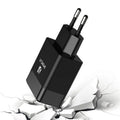 Black and white European American standard USB travel fast charger for mobile phones