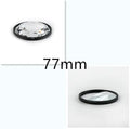 77mm split focus half moon mirror camera filter with microfibre cloth and shockproof storage bag