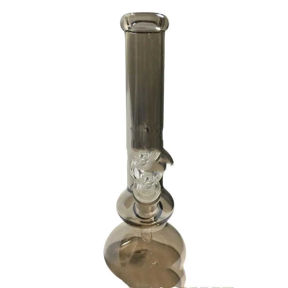 American-style geometric pure colour glass vase ornament for tabletop display.