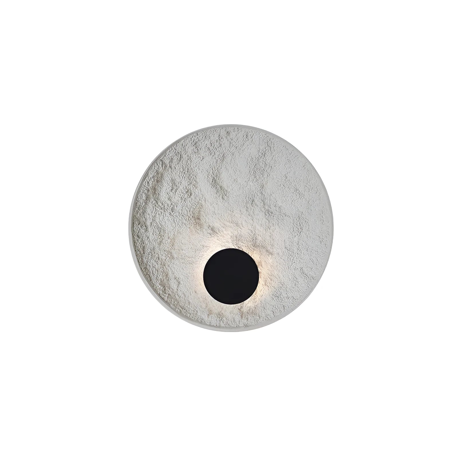 White iron wall lamp in modern simple style, showing 300mm and 500mm size options