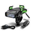 Rechargeable bicycle light in multiple colours with single or double LED lamp options