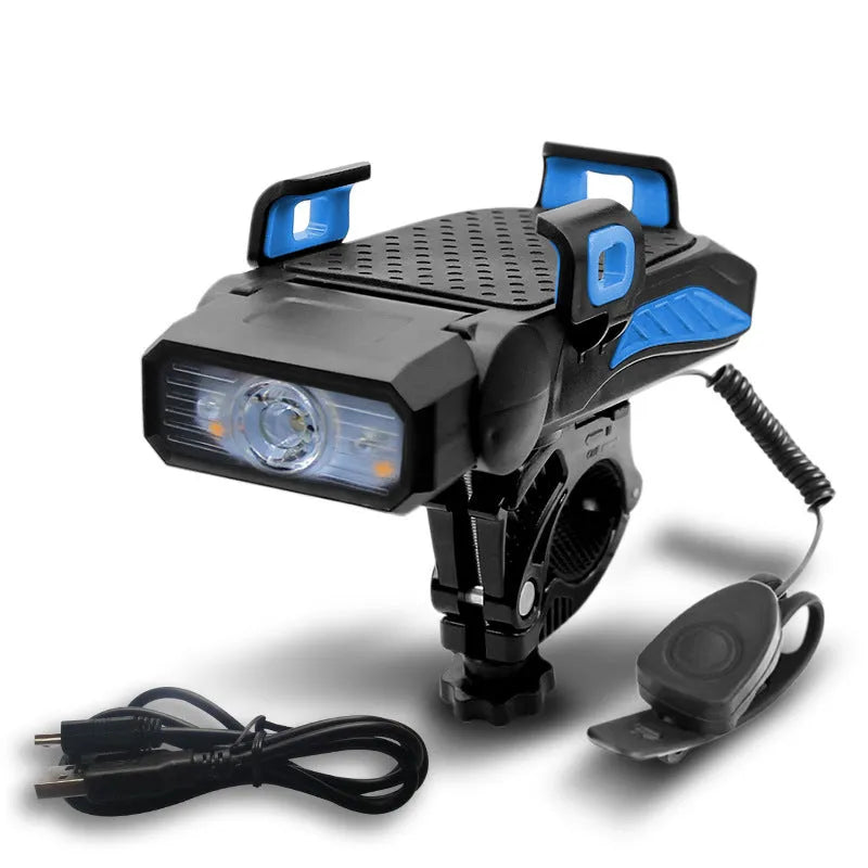Rechargeable bicycle light in multiple colours with single or double LED lamp options