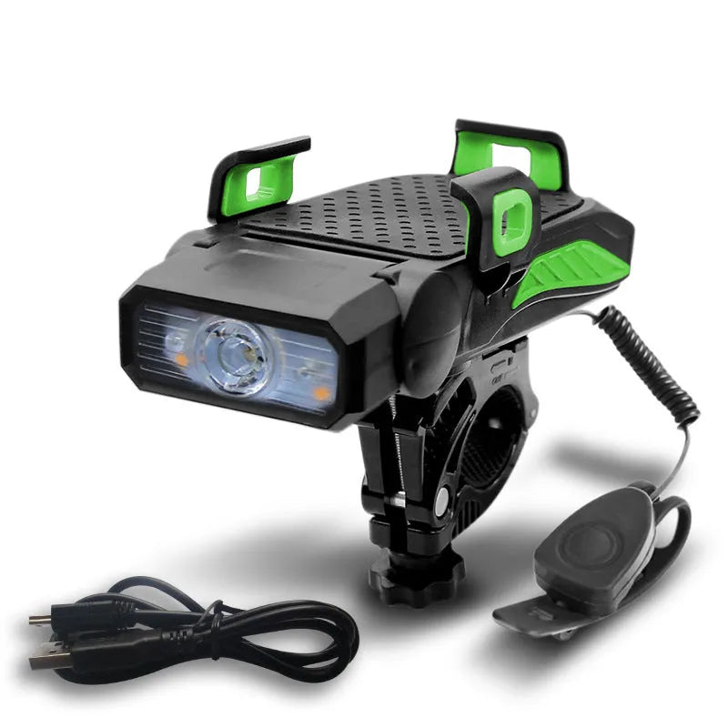 Rechargeable bicycle light in multiple colours with single or double LED lamp options