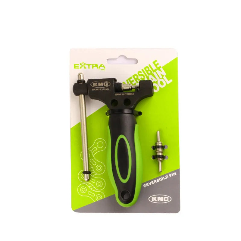 Green steel bicycle chain tool with double shaft mechanism for chain type 0