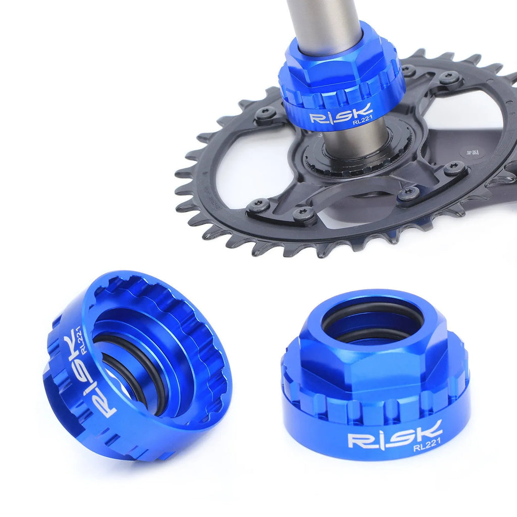 Blue aluminium direct mount disc removal wrench for 12-speed bicycle brake systems