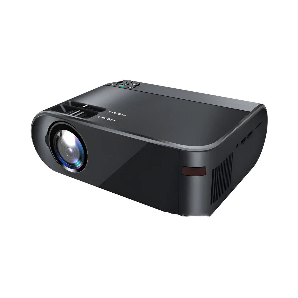 Portable Android WiFi projector with 8K lens and AI voice control