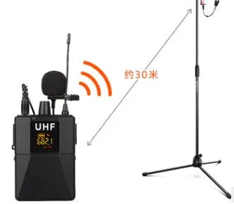 Little Bee X3 black wireless lavalier microphone with clip and 1.2 metre cable