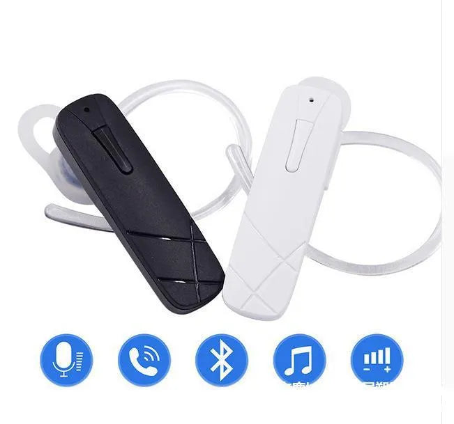 Black Bluetooth V4.1 wireless stereo headset with earplug design
