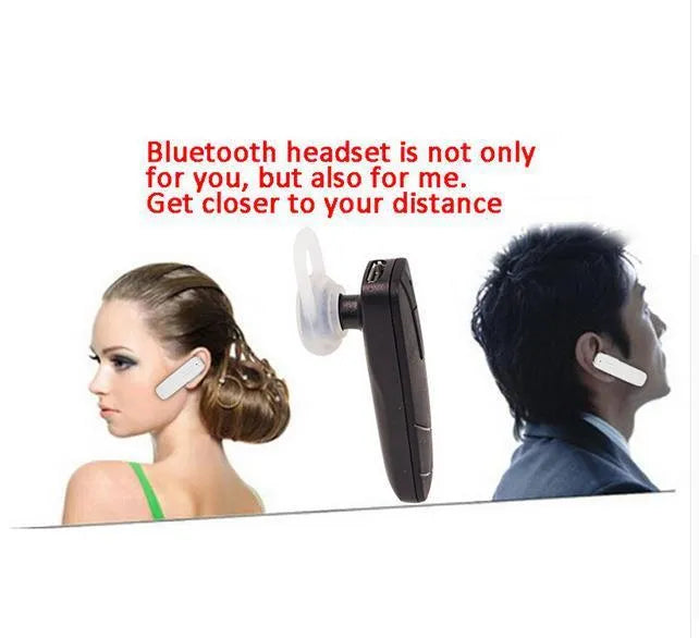 Black Bluetooth V4.1 wireless stereo headset with earplug design