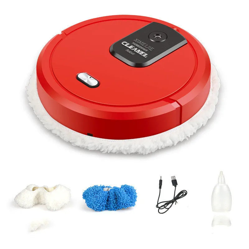 Automatic spray sweeping and mopping robot for home cleaning in selected colour