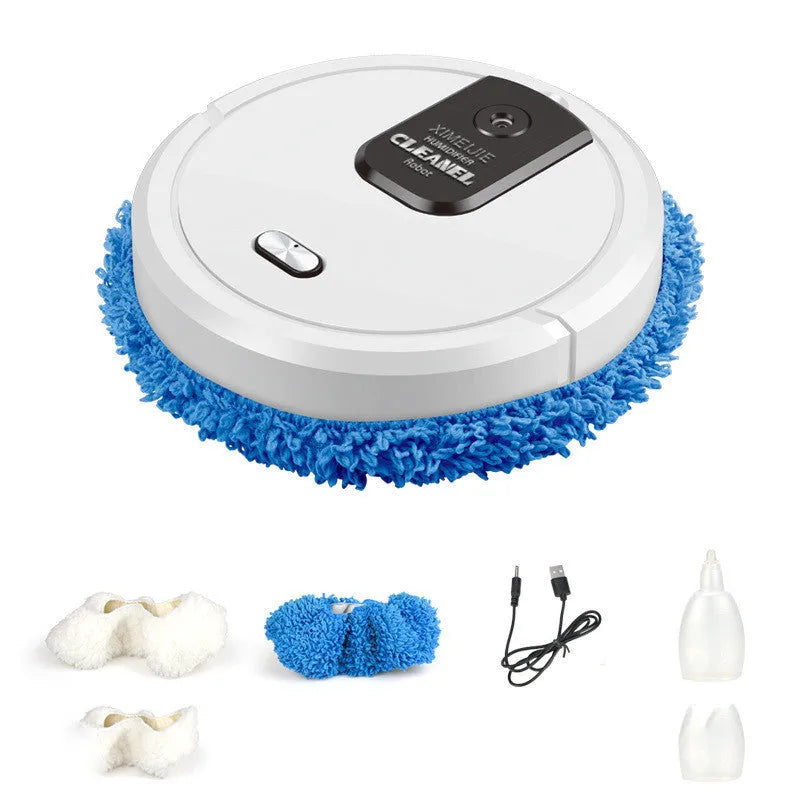 Automatic spray sweeping and mopping robot for home cleaning in selected colour