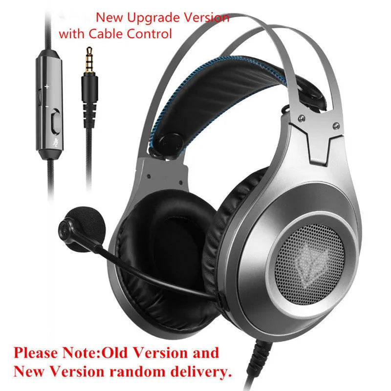 Black wired computer headset with USB plug and built-in microphone for PC use
