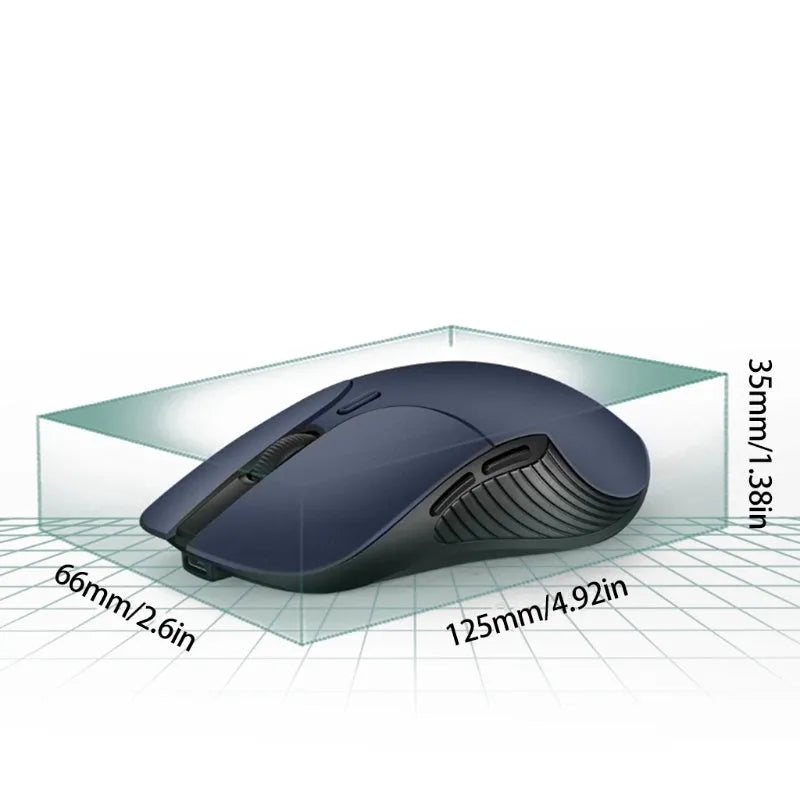 Blue smart voice mouse with 2.4G wireless and translation button