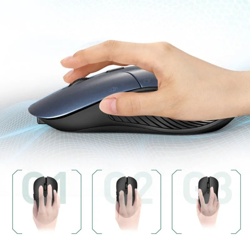 Blue smart voice mouse with 2.4G wireless and translation button