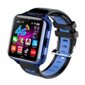 Children's smart sports learning watch with touchscreen and silicone strap in black, blue, or pink.