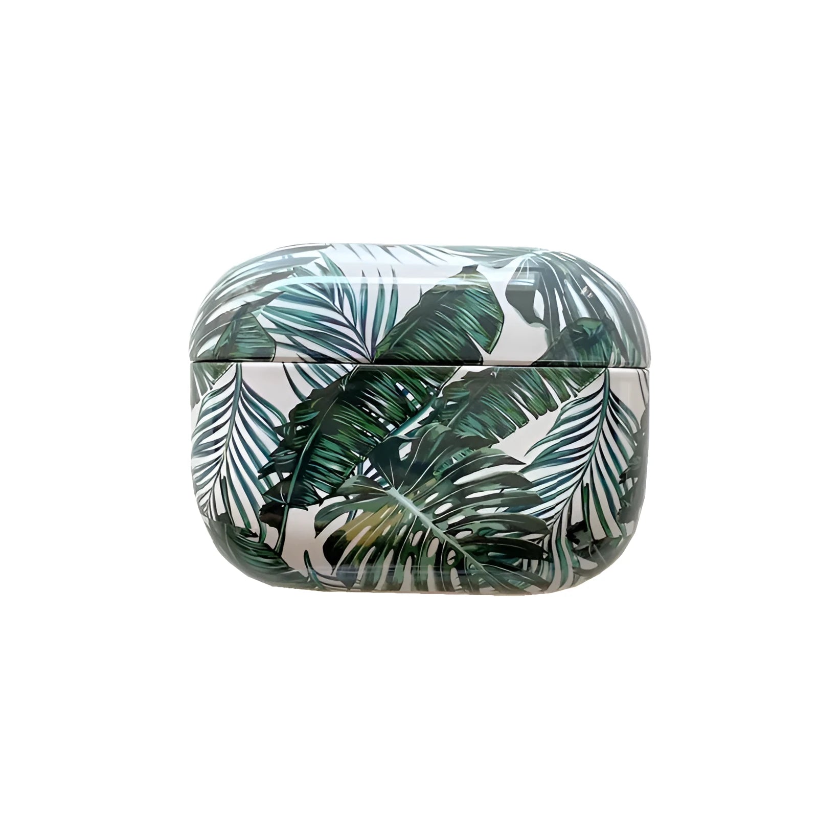 Soft TPU AirPods case with green banana leaf design for AirPods Pro
