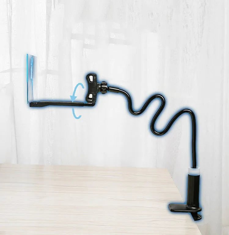 Black mobile phone screen amplifier with adjustable bracket and 12-inch acrylic lens