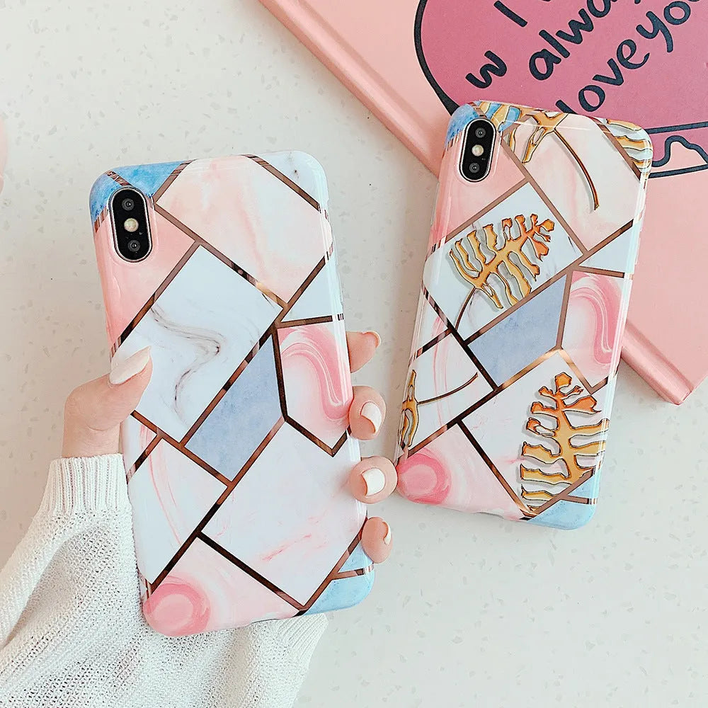 Clear transparent silicone mobile phone case for iPhone on a table.