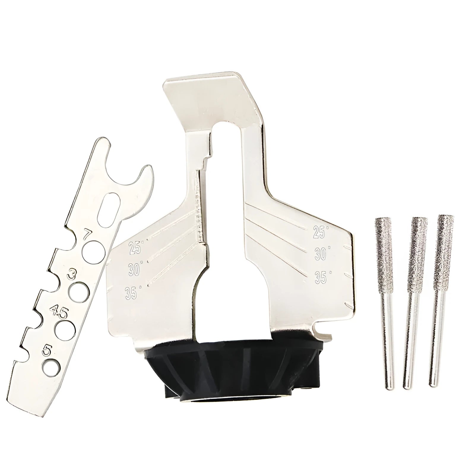 Silver metal chain grinding machine accessory for mini electric grinders