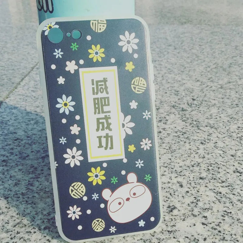 Transparent silicone iPhone case with colourful ice cream pattern design